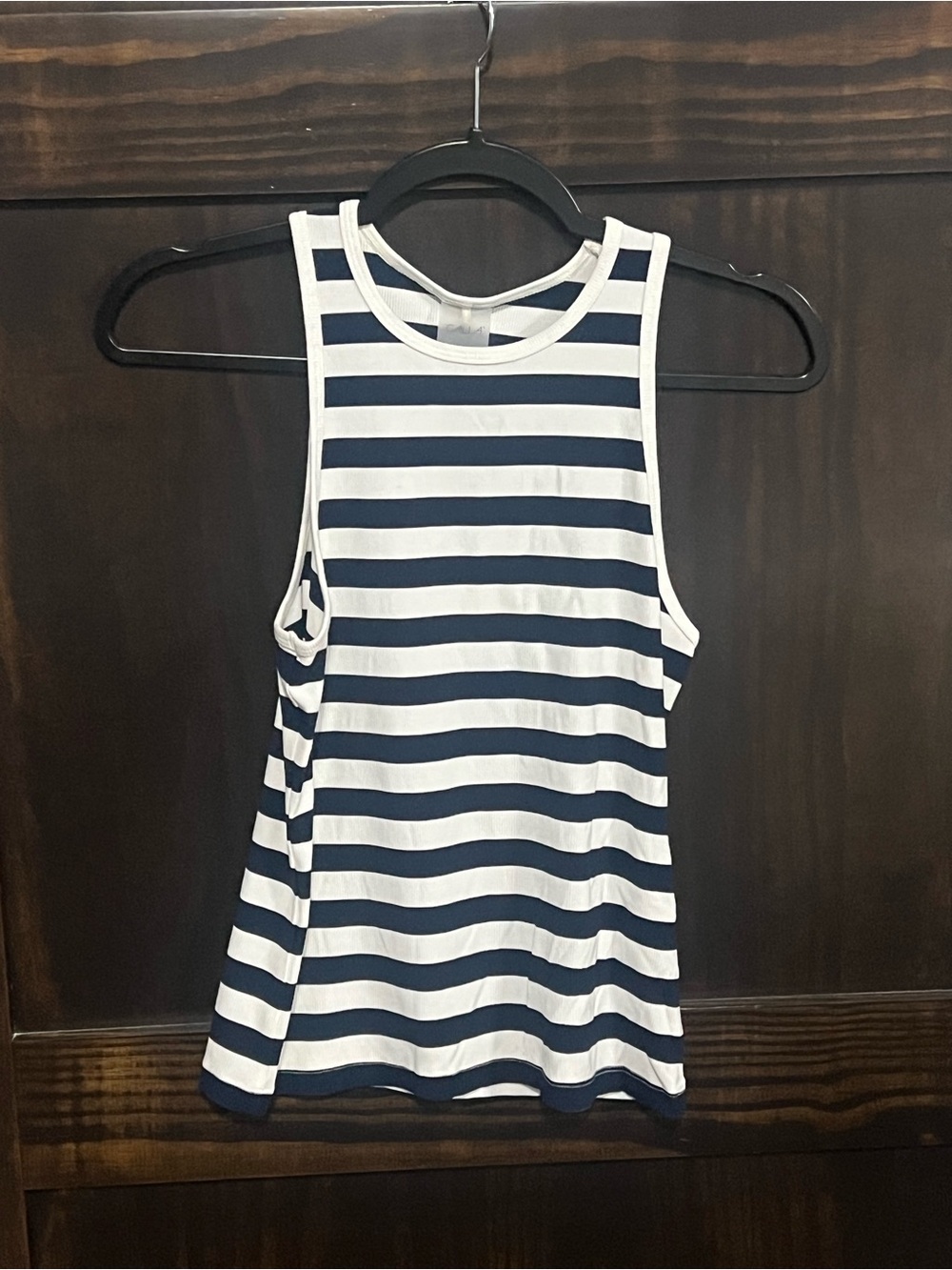CALIA by Carrie Underwood Navy and White Striped Tank